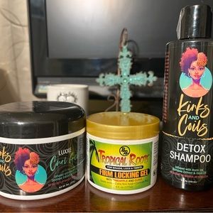 Kinks and Coil hair product set